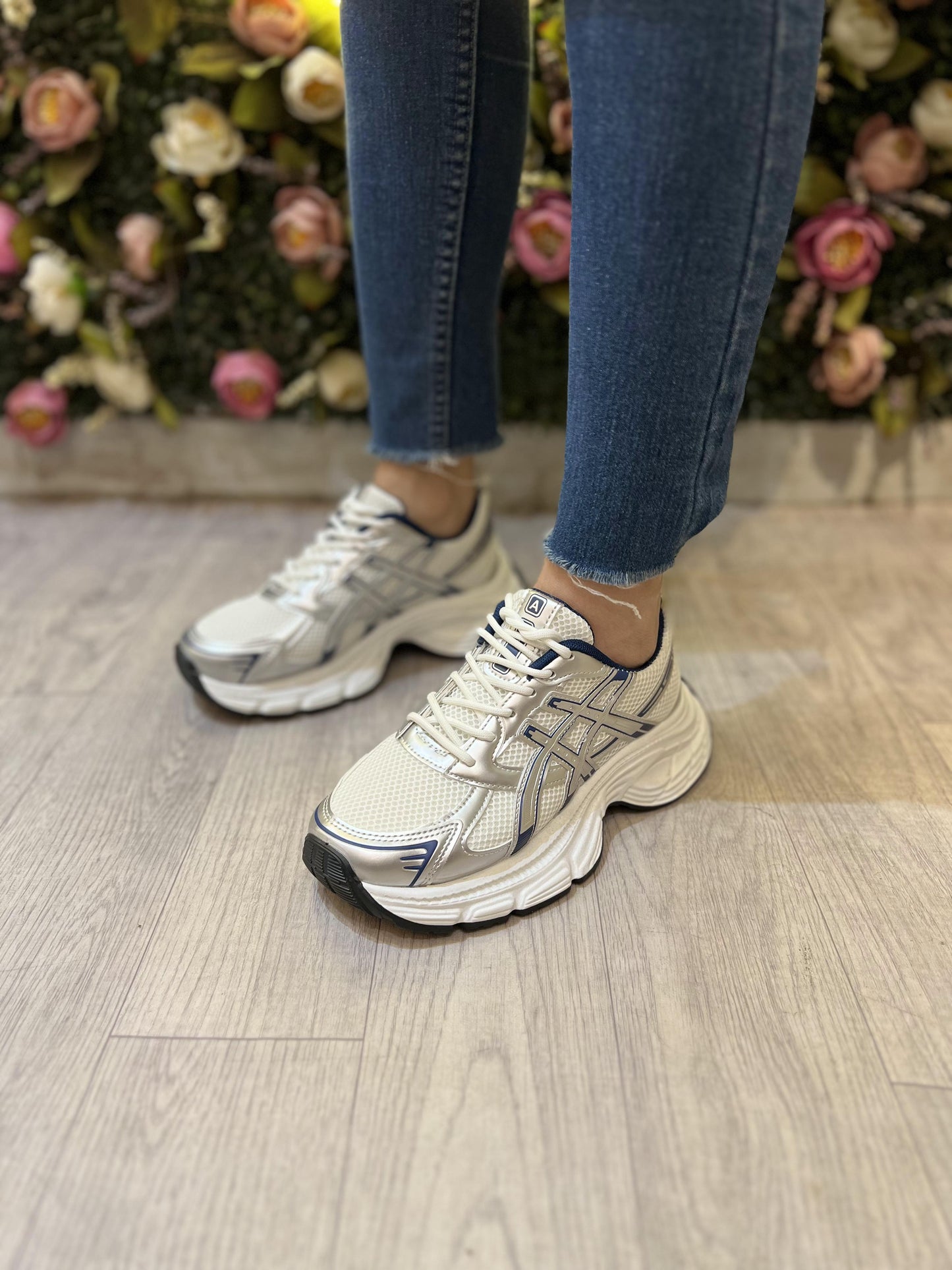 Asics Shoes Navy