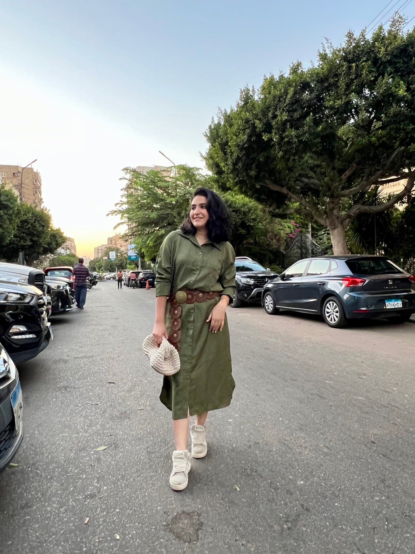 Veli Prem. Shirt Dress Olive Green