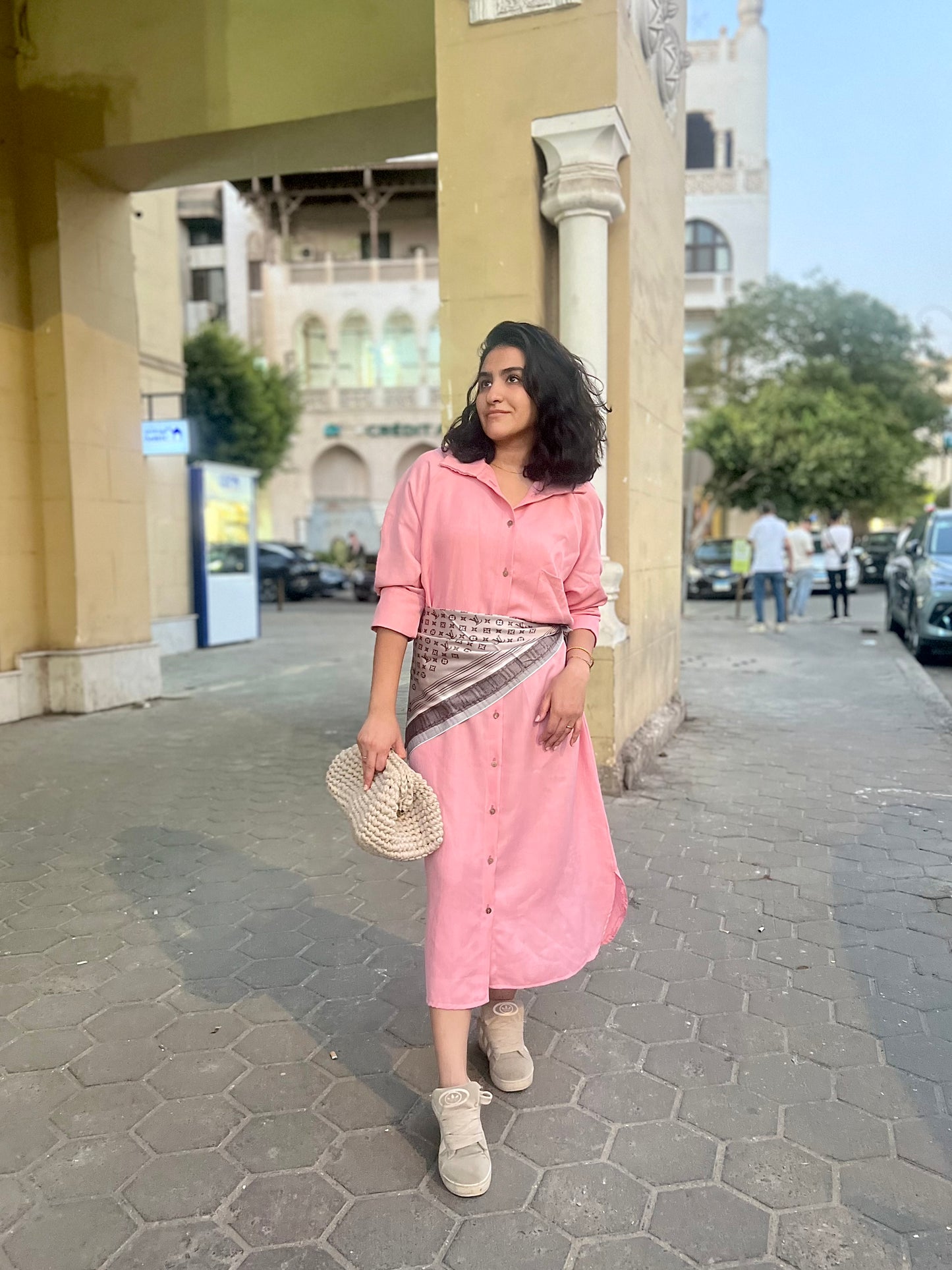 Veli Prem. Shirt Dress Baby Pink