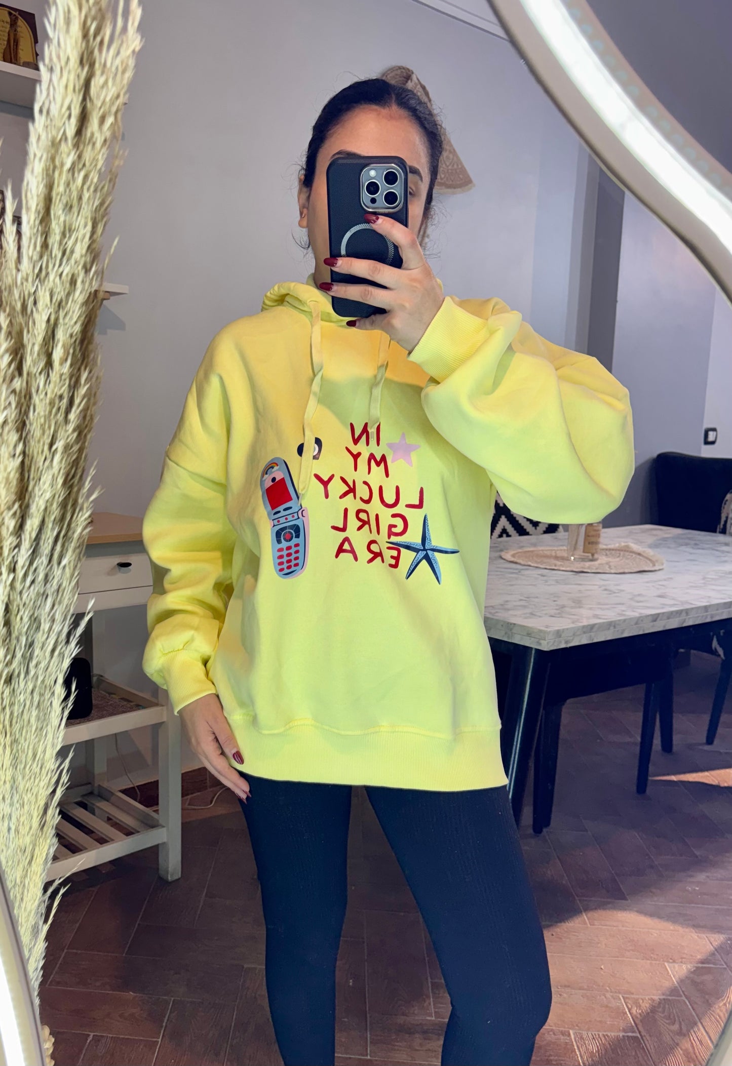 Sweatshirt yellow L-1