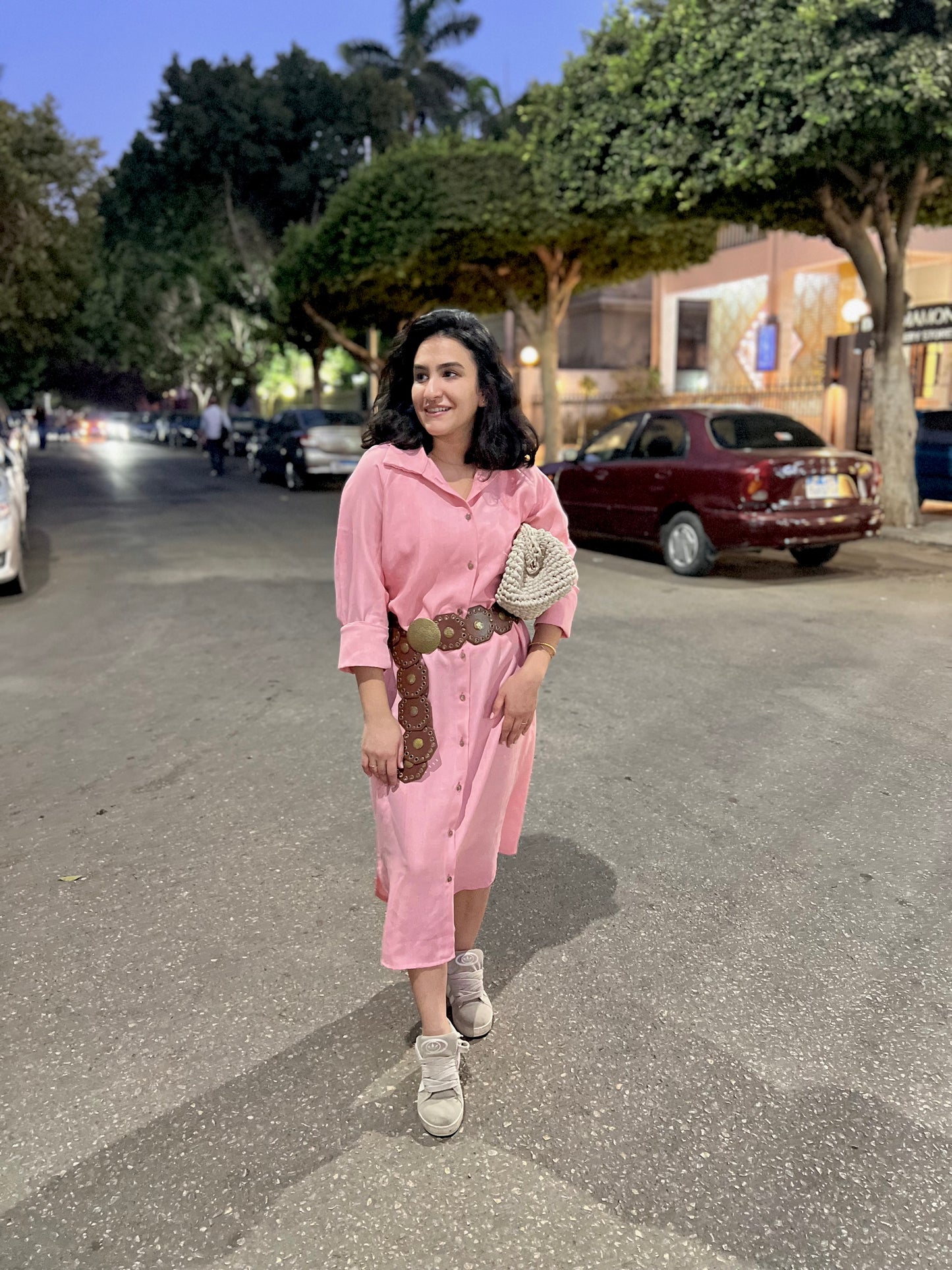 Veli Prem. Shirt Dress Baby Pink