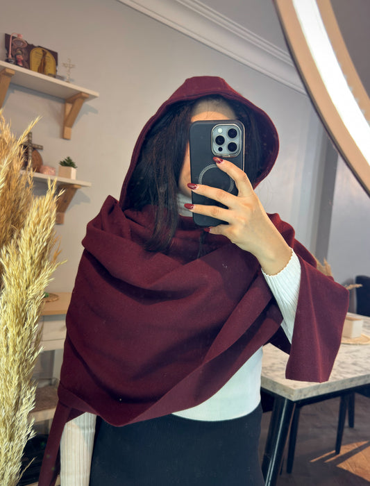 Scarf with hood L-2