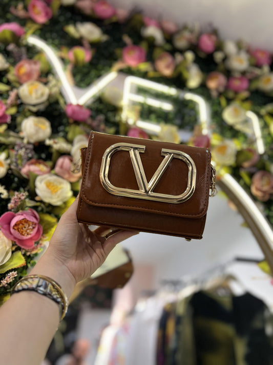 Yo- V mini brown bag