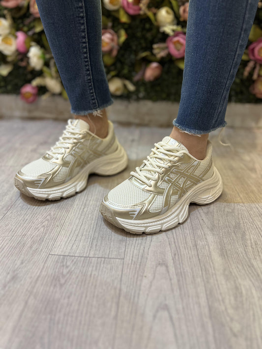 Asics Shoes Gold