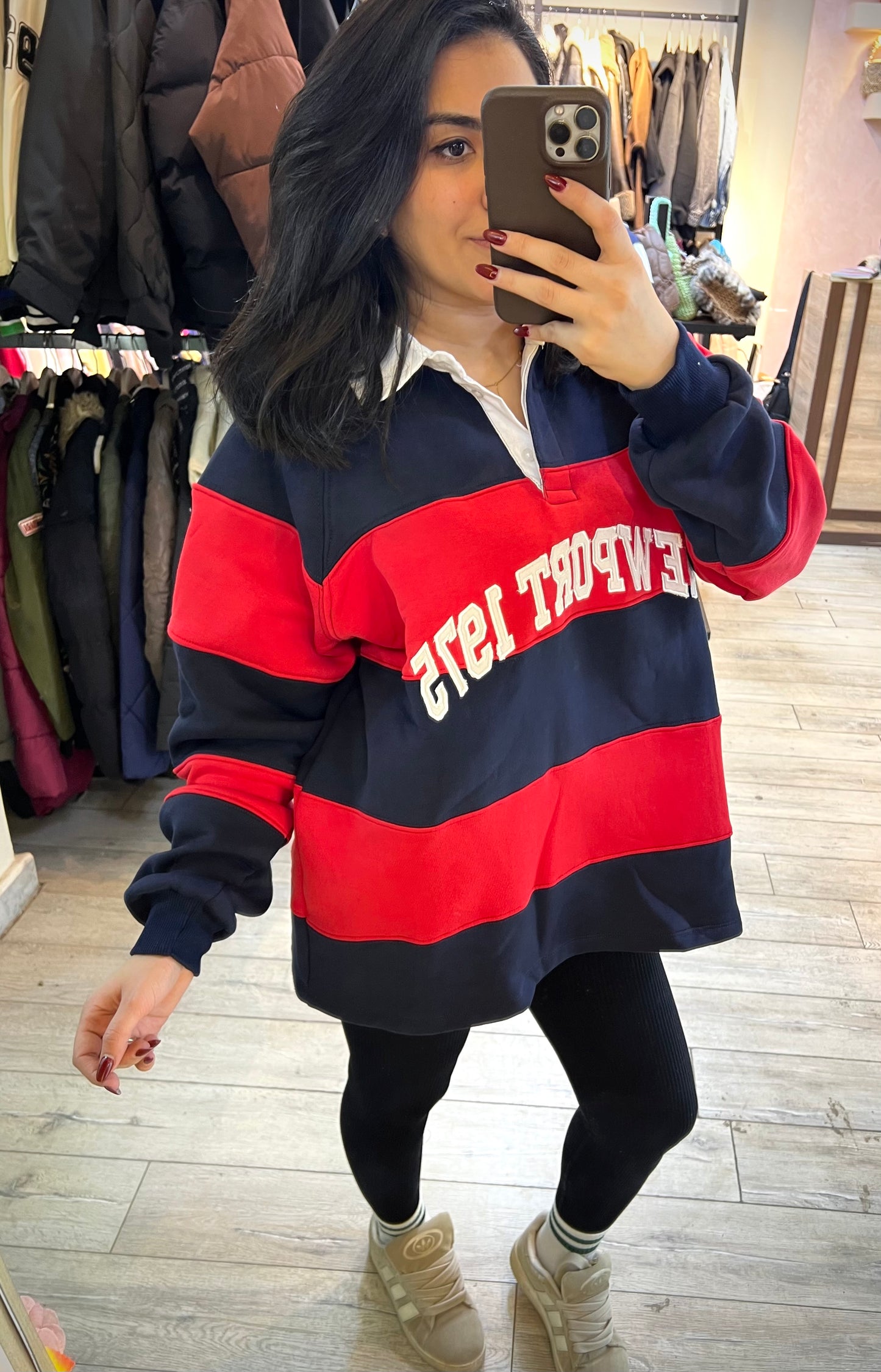 Sweatshirt Striped L-1