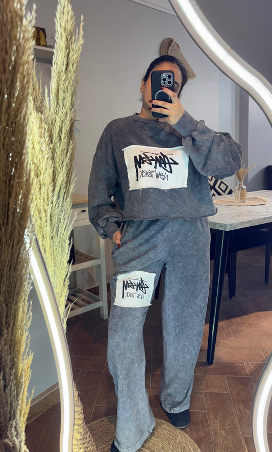 Suit Grey stoned L-1