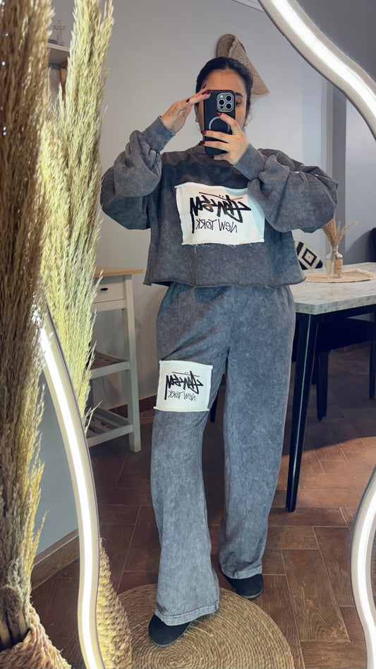 Suit Grey stoned L-1