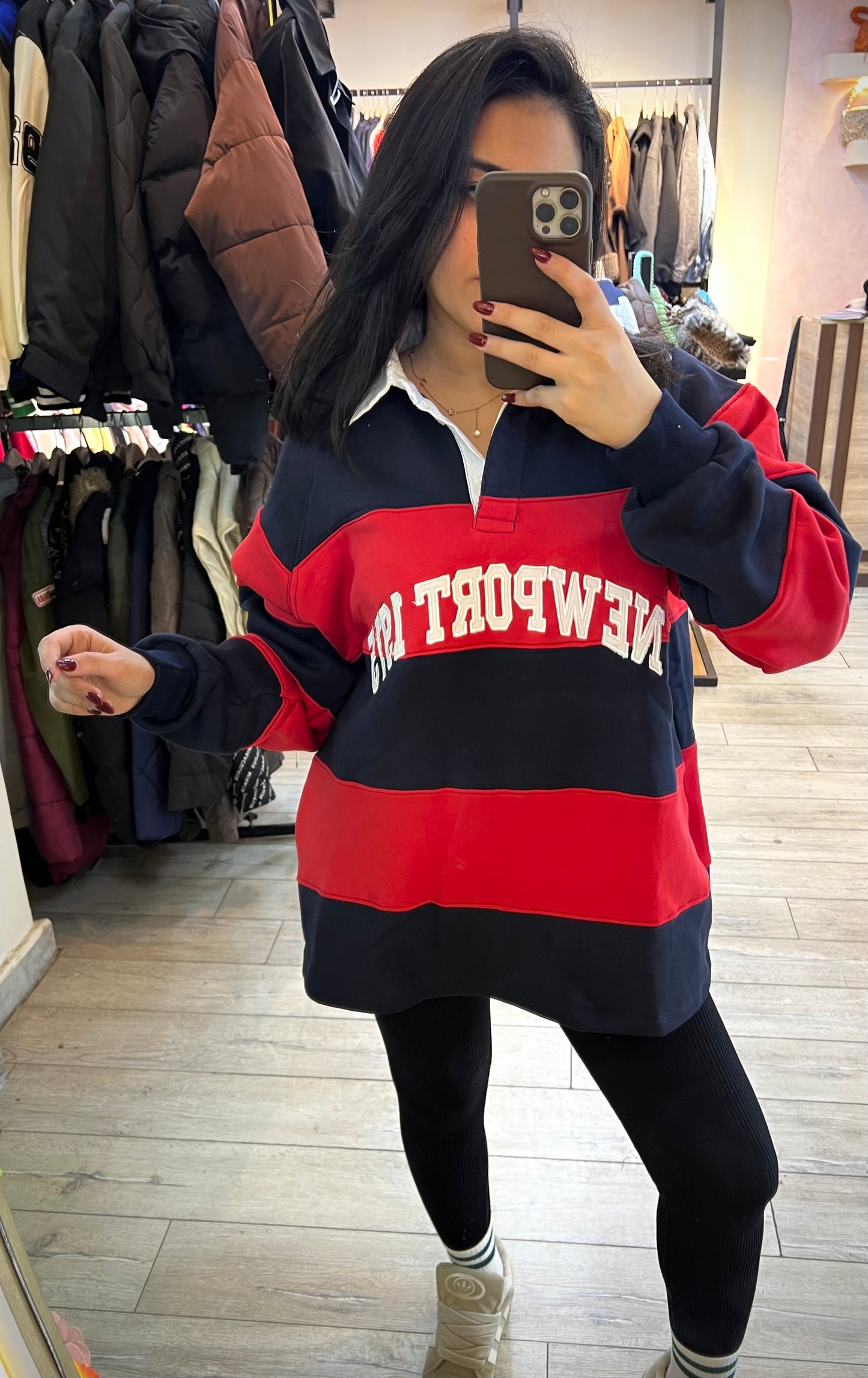 Sweatshirt Striped L-1
