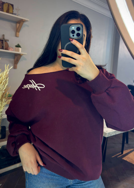 Sweatshirt off-shoulder L-1