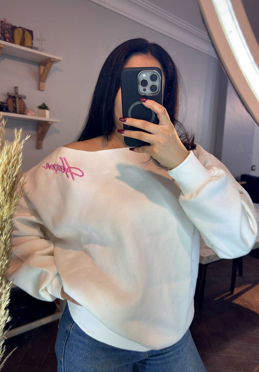 Sweatshirt off-shoulder L-1